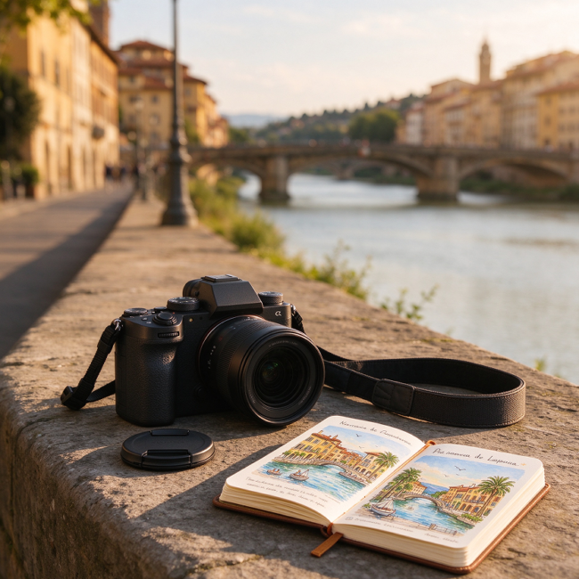 Natural-Interaction Couple Travel Photo Session